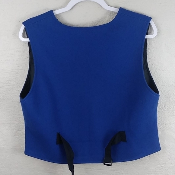 Johnson Woolen Mills LLC Vintage Wool Blend V-Neck Sleeveless Button Up Vest - Picture 5 of 8